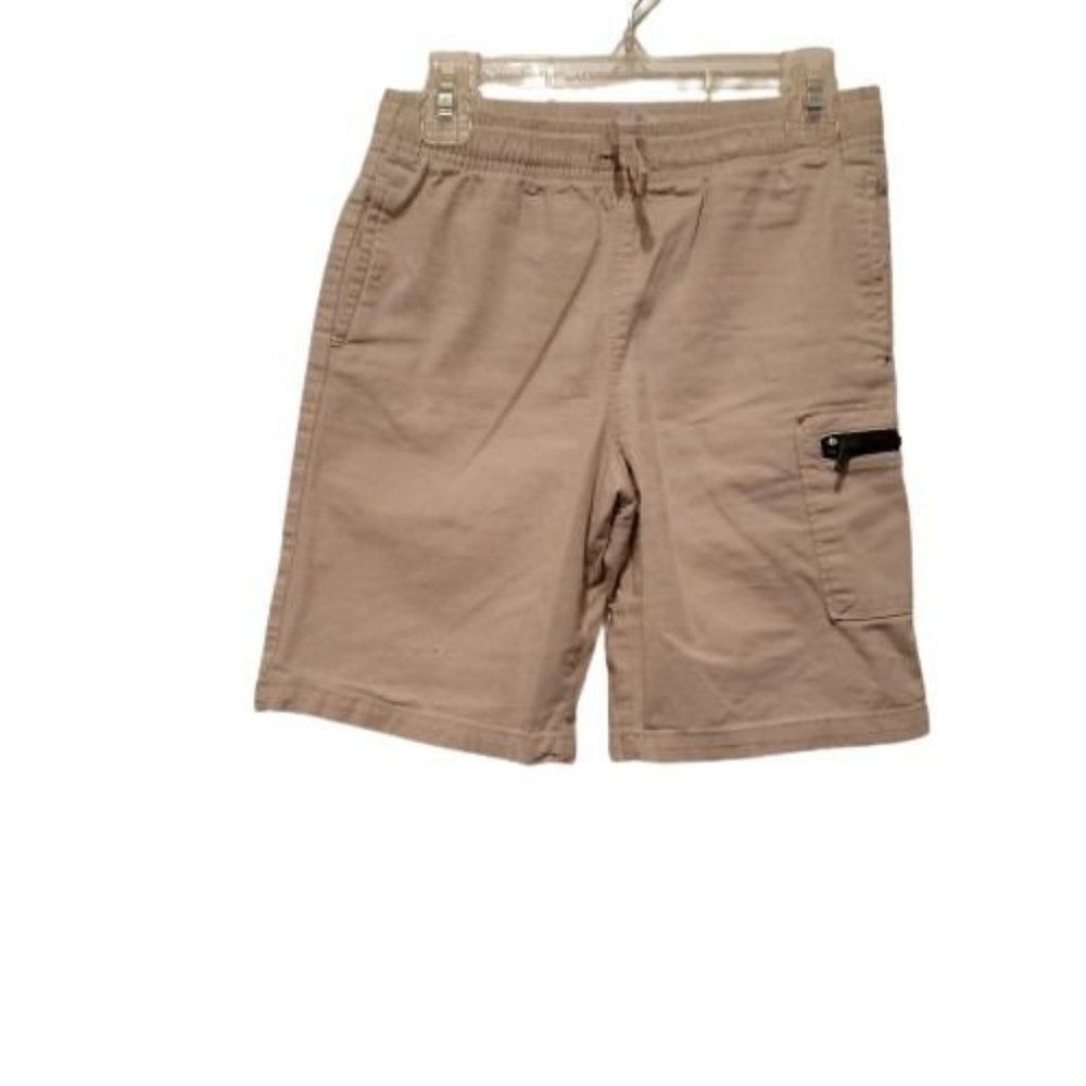 365Kids From Garanimals Boys Beige Elastic Waist Drawstring Hiking Shorts Sz 10